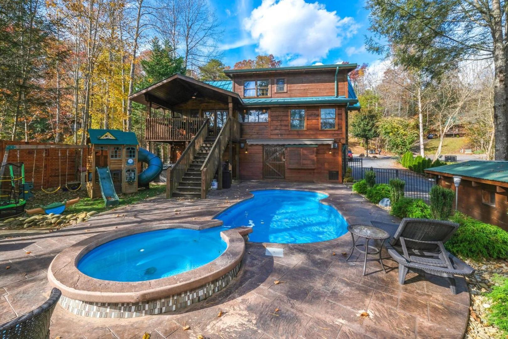 Villa Pitter Patter Swimming Pool Ht Near D'Town Gatlinburg Exterior foto
